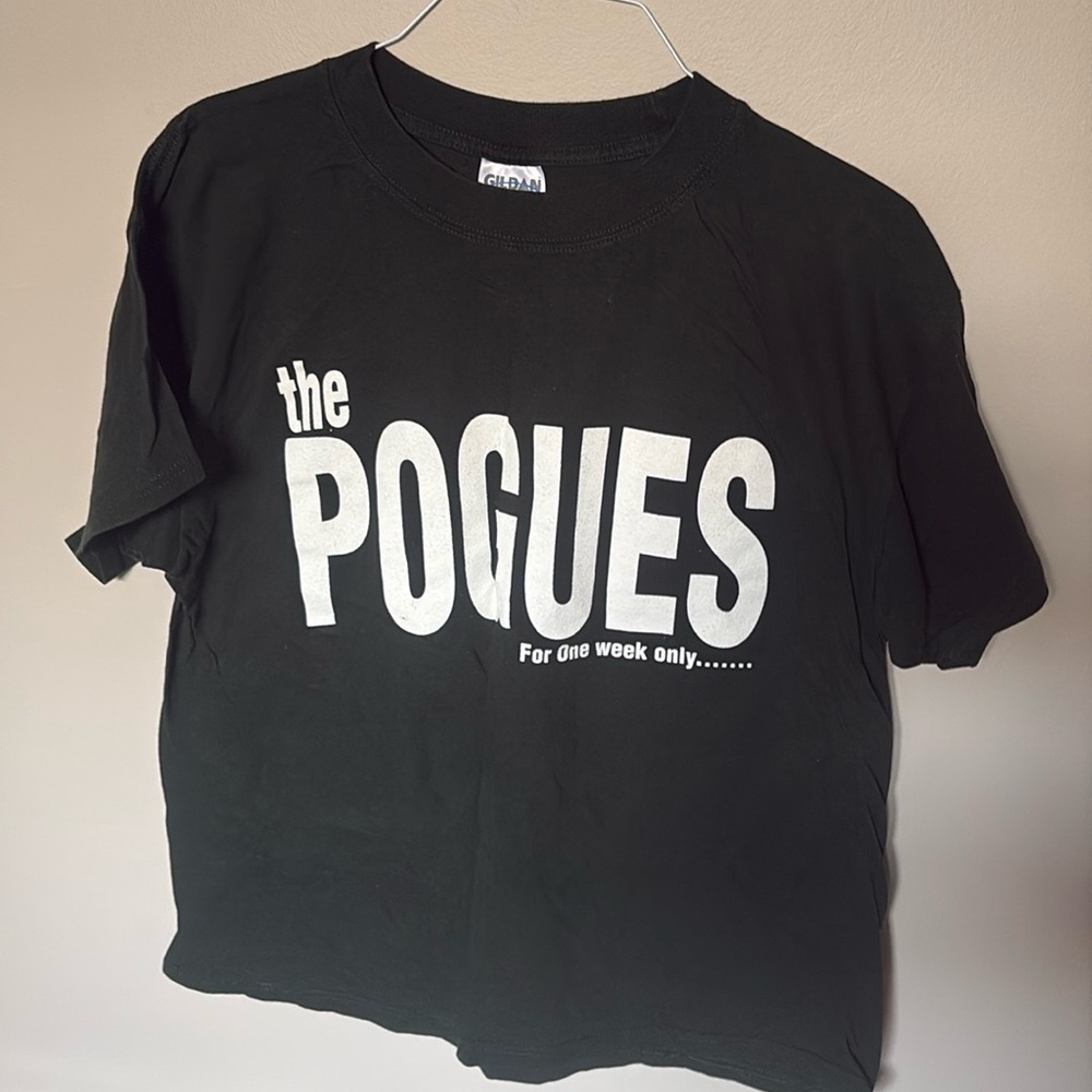 The Pogues Tour T-Shirt UK Christmas 2001 Large